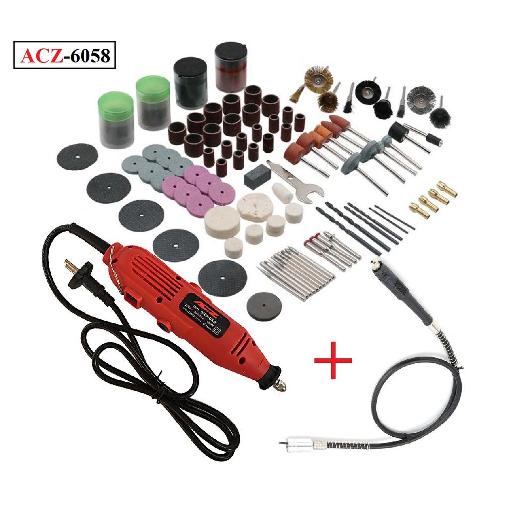 Máy khoan mài mini ACZ6058/EFFTool-MG8015, công suất 180W/135W, mài khuôn điều chỉnh tốc độ đa năng,bộ khoan mài cắt khắc cầm tay