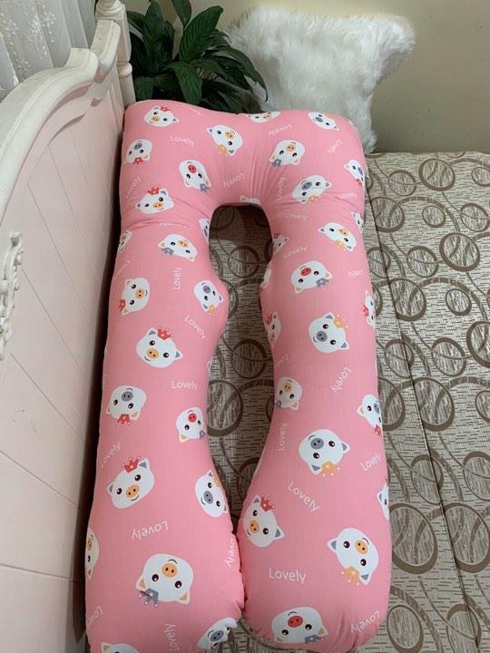 [TẶNG CẶP TÓC CÀNG CUA CHO MẸ] Gối chữ U gối ôm cho bà bầu HÀNG VIỆT NAM loại đẹp