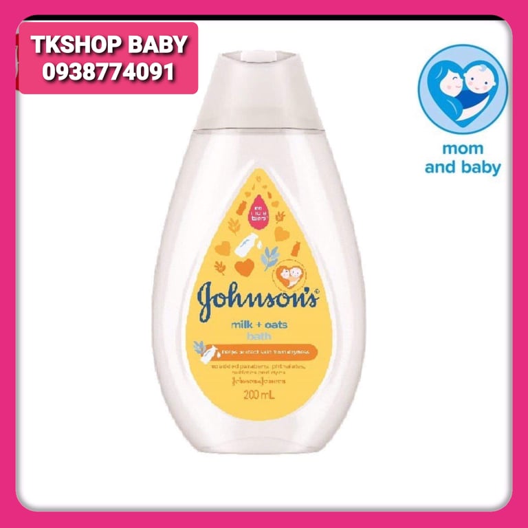 Sữa tắm johnsons chứa sữa và yến mạch 200ml