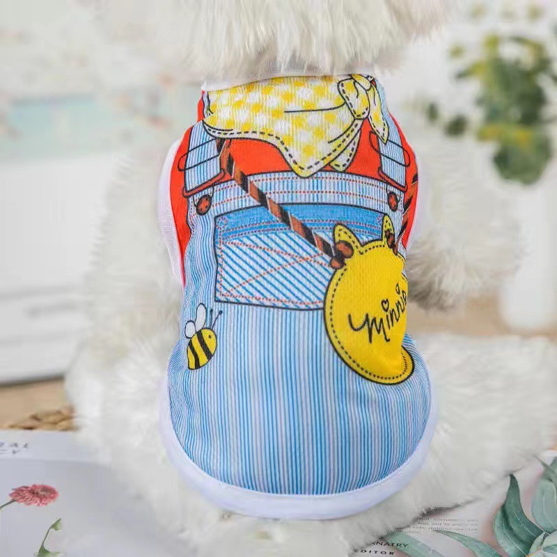 Áo thun ba lỗ mùa hè cho chó mèo size M-XXL