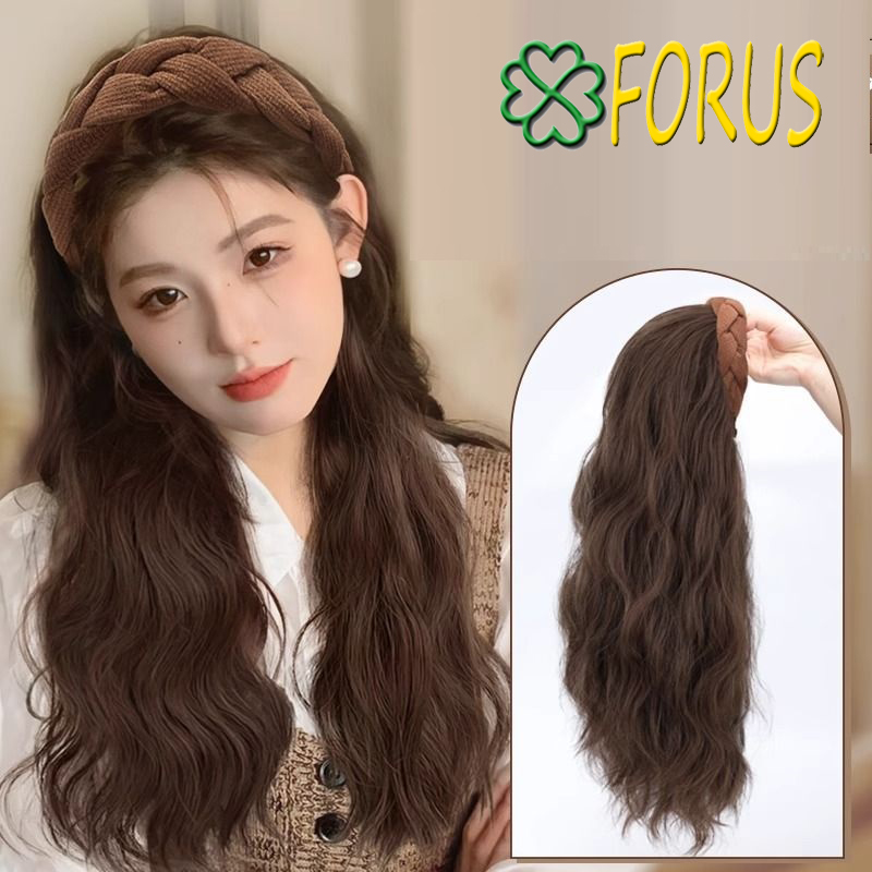 Tóc cài nửa đầu băng đô vải BN02 💖FREESHIP💖 xược tóc bộ nửa đầu, cài tóc giả nữ băng đô, tóc giả nửa đầu