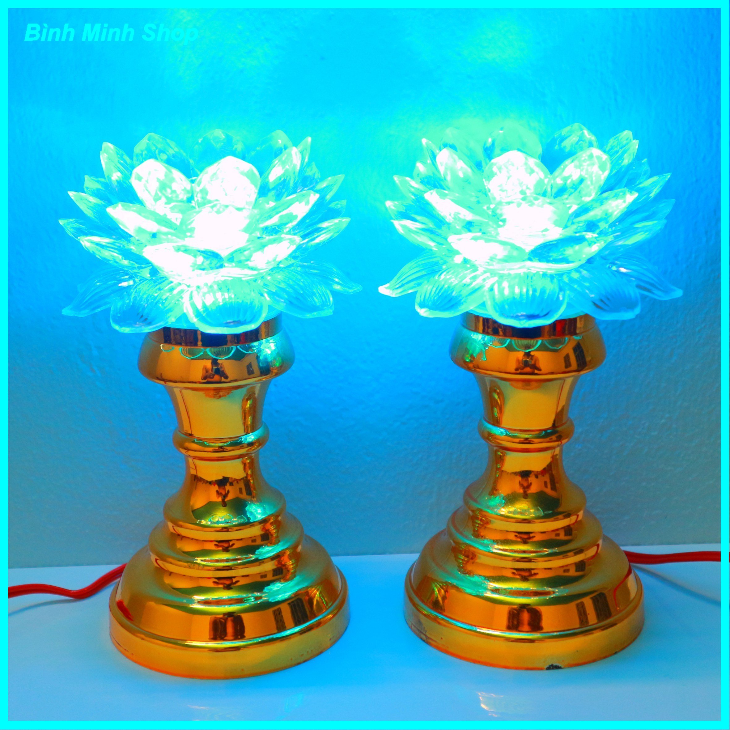 Bộ Đèn thờ đèn điện bàn thờ đèn led bàn thờ đèn trang trí bàn thờ