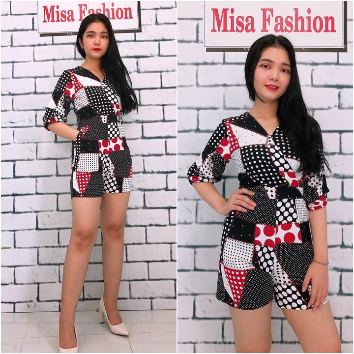 [HCM]Jumpsuit Họa Tiết Độc Lạ Misa Fashion, Thời Trang Giá Rẻ - MS367
