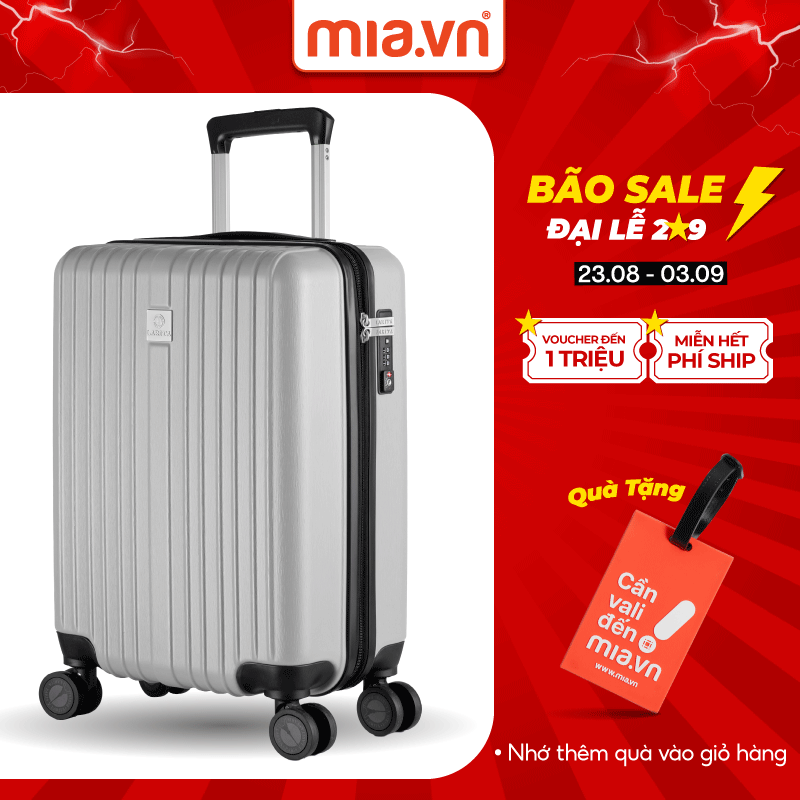 Vali kéo mia.vn du lịch larita tosa size 20 s nhựa abs cứng cáp bền bỉ khoá tsa bảo mật cao- bảo hành trọn đời