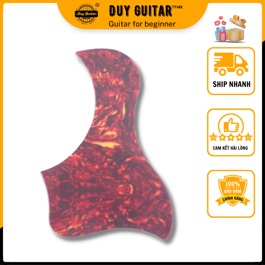 Miếng dán chống xước đàn guitar màu đỏ - dán chống xước mặt thùng đàn guitar màu đỏ - Duy Guitar Store phụ kiện guitar giá tốt