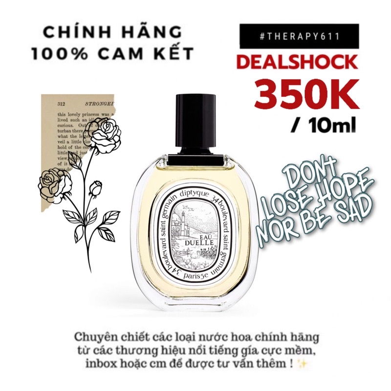 Nước hoa dùng thử Diptyque Eau Duelle EDT Test 5ml/10ml/20ml