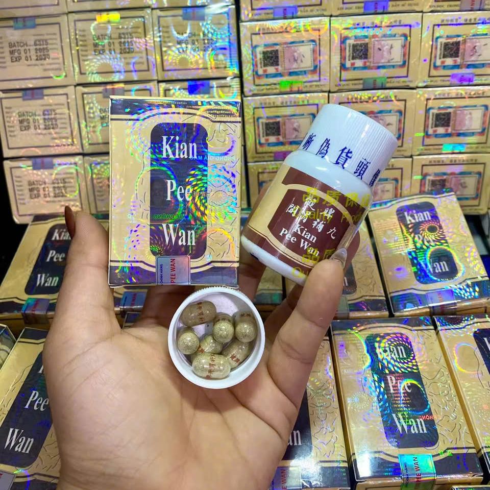 ( HÀNG XỊN) Tăng cân thảo mộc Kian Pee Wan ( Kiện Tỳ Hoàn ăn ngủ ngon ) - Loại siêu xịn - Hộp 30 viên - Xuất xứ Malaysia