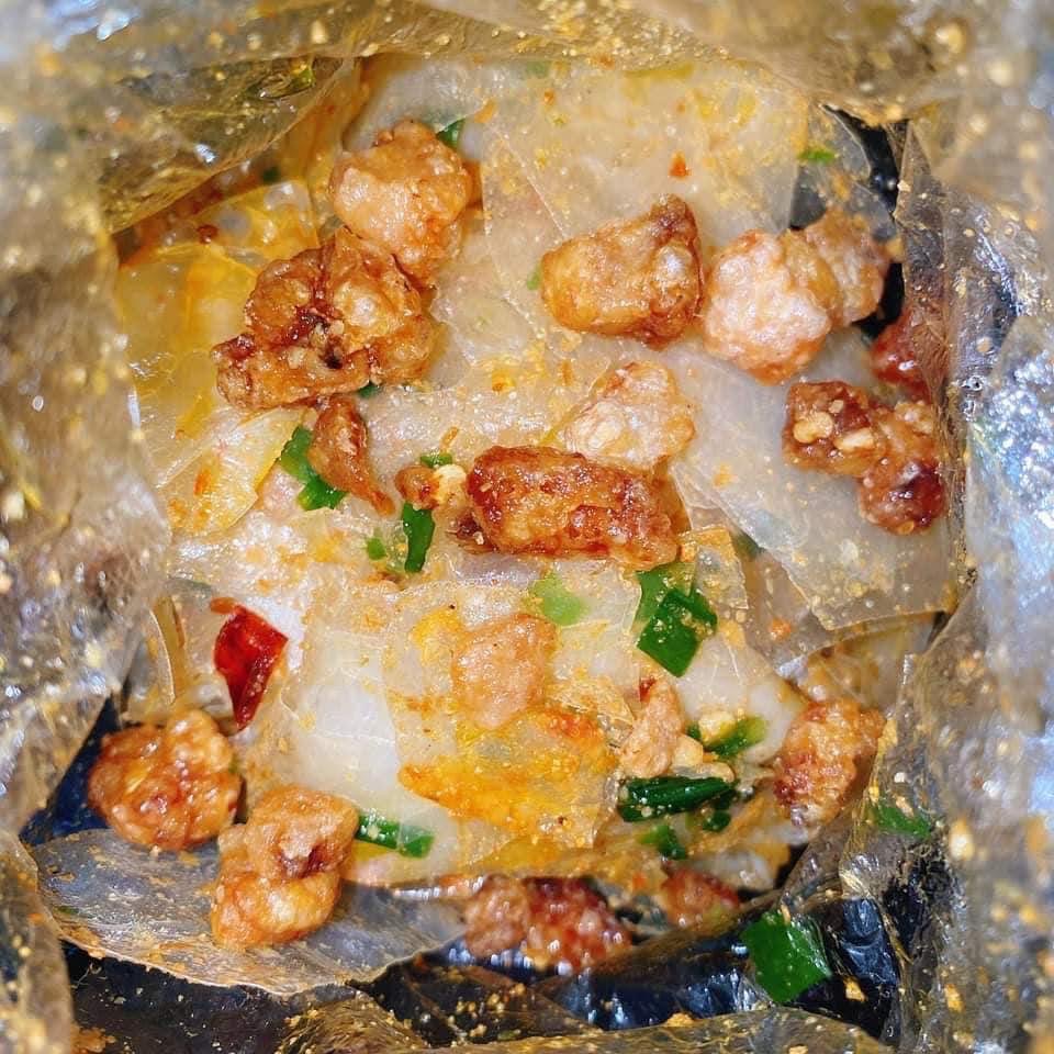 Bánh tráng sate tốp mỡ