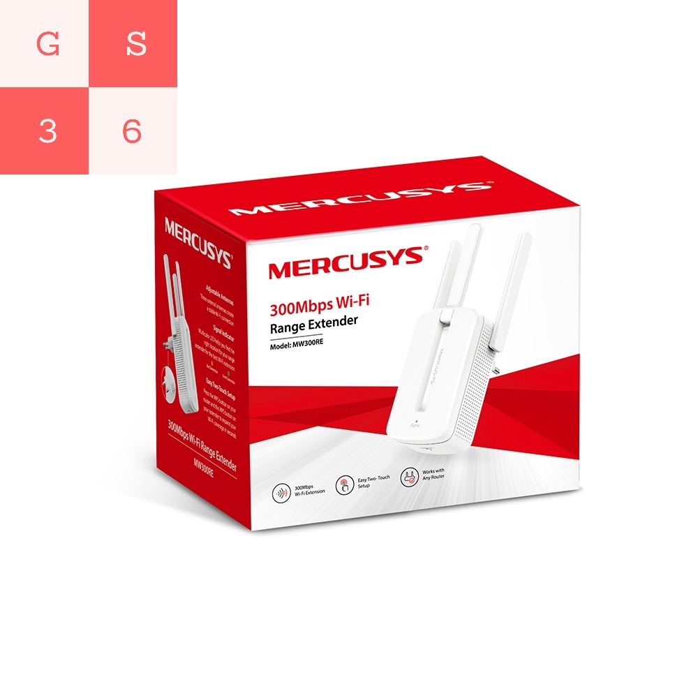 [HCM]Bộ Kích Sóng Mở Rộng Sóng Wifi Repeater 300Mbps Mercusys MW300RE - Hàng Chính Hãng