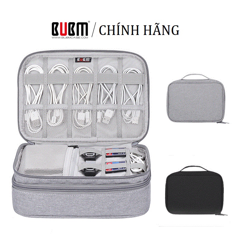 Túi phụ kiện công nghệ đựng ipad cáp sạc macbook điện thoại BUBM