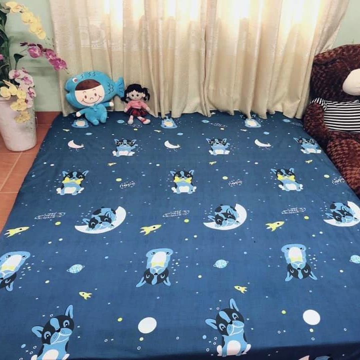 Ga chống thấm trải giường cotton 2 lớp loại tốt kích thước 1m6 và 1m8 x 2m siêu mềm siêu đẹp bọc nệm