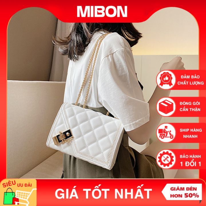 Túi xách nữ đẹp, túi đeo chéo đeo vai khóa lệch thời trang trẻ trung
