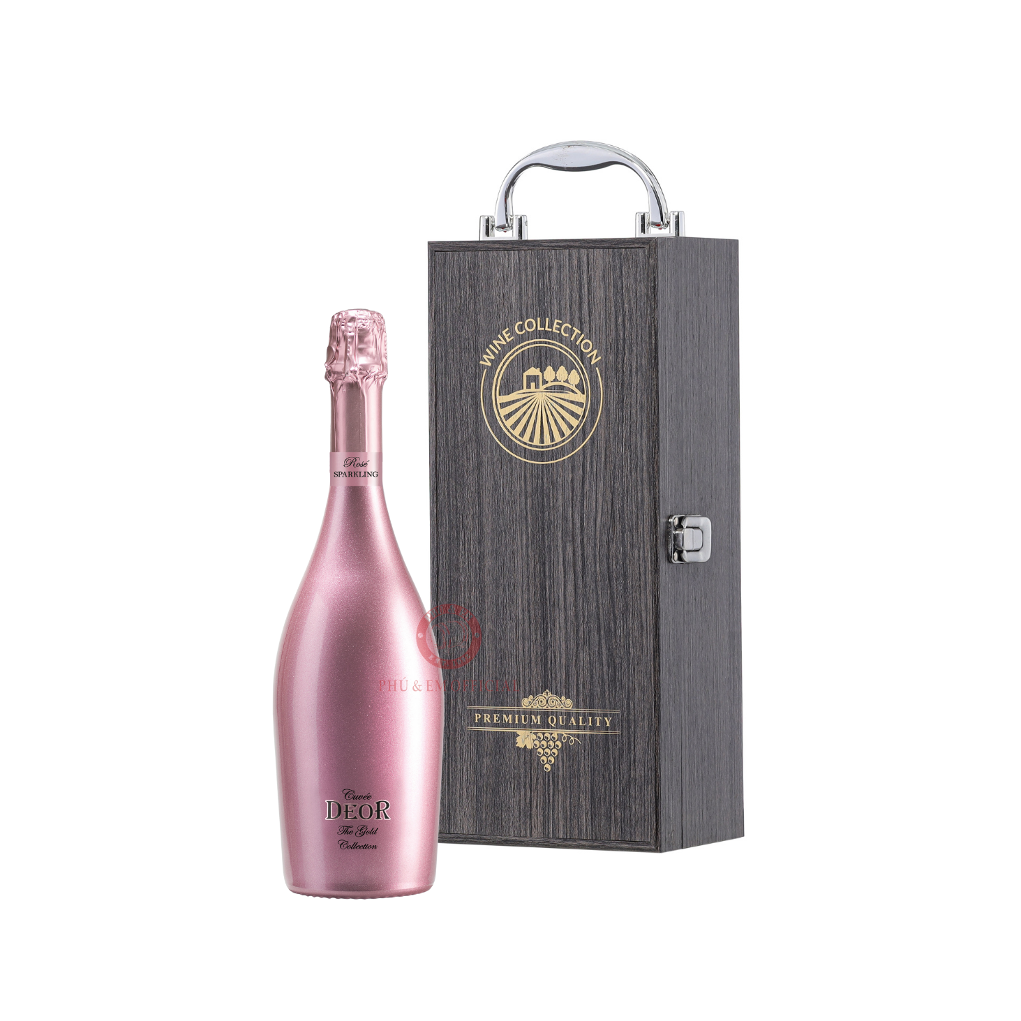 Hộp Quà Nữ Hoàng – Rượu Vang Nổ Ý Cuvee Deor The Gold Collection Rosé Spumante Extra Dry 750ml