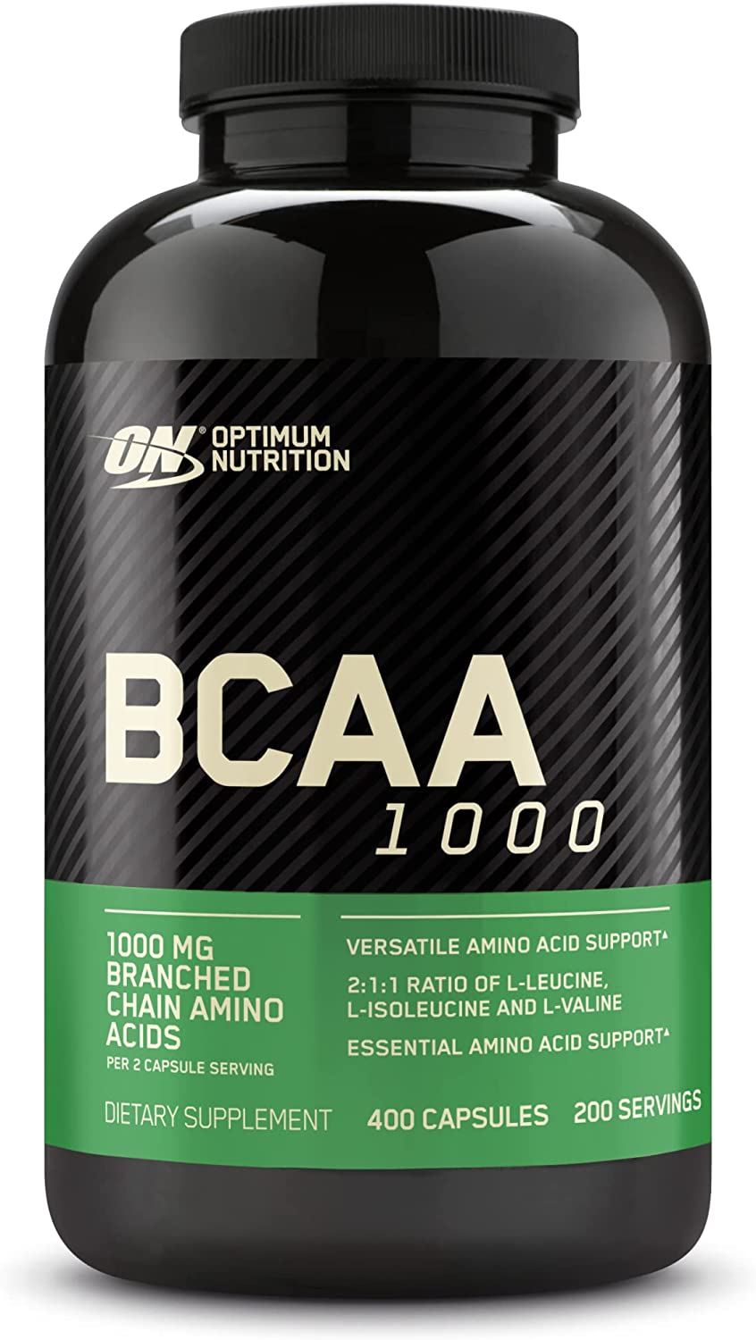 ON Optimum Nutrition BCAA 1000 Caps - Viên uống hỗ trợ phát triển và phục hồi cơ bắp, tăng sức mạnh 400 viên