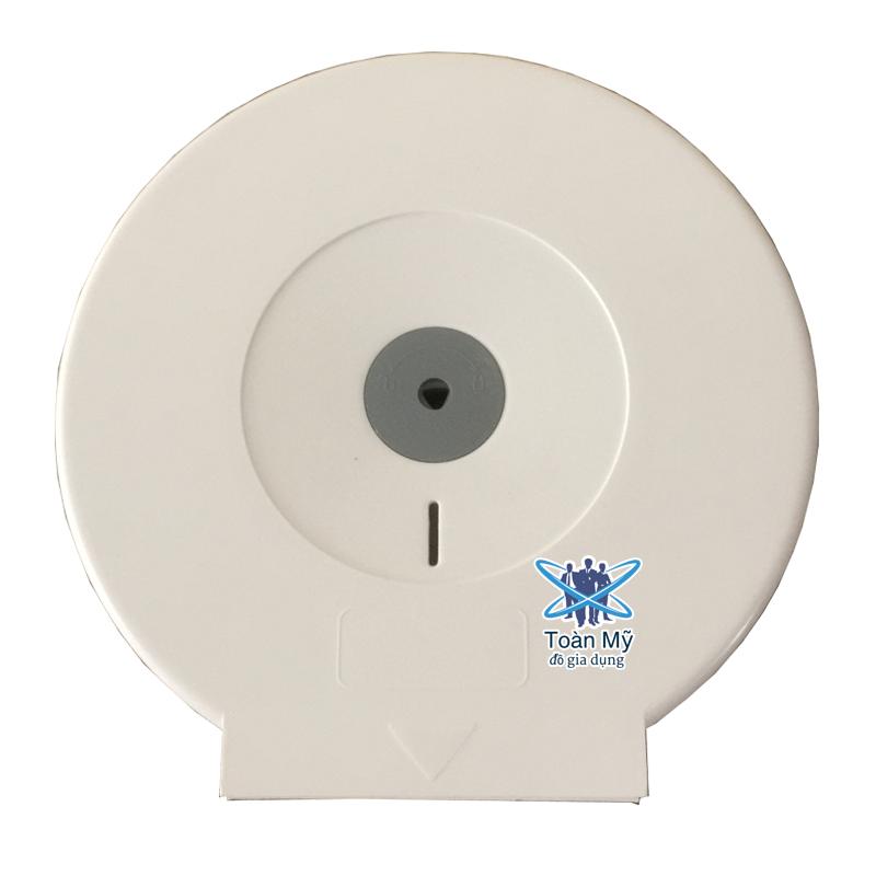 Hộp đựng giấy vệ sinh cuộn lớn, công nghiệp treo, gắn tường QM-116 - Nhựa ABS, đựng giấy 700GRAM