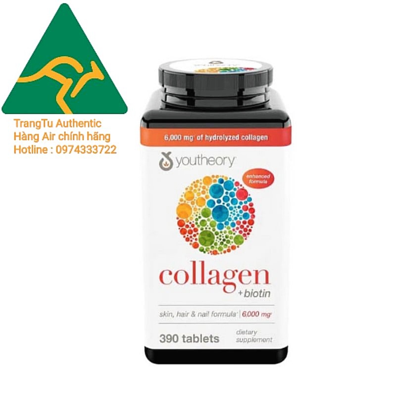 Collagen Biotin Youtheory 390 viên Mỹ