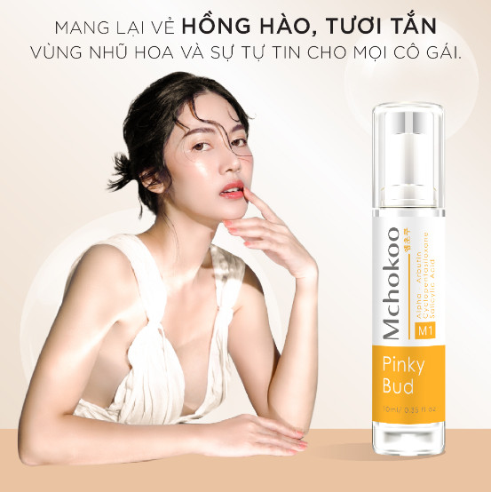 Kem làm hồng nhũ hoa Mchokoo, giảm thâm dưỡng trắng, làm hồng nhũ hoa M1, hồng hoa Mchokoo làm hồng ti Mirilik