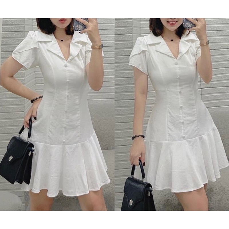Kt56 đầm đuôi cá cổ vest