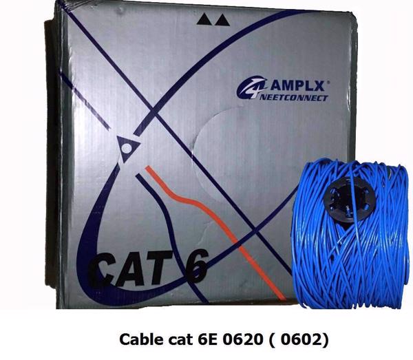 THÙNG CÁP MẠNG CAT 6E AMP 0620 305 MÉT (DÂY MÀU XANH DƯƠNG)