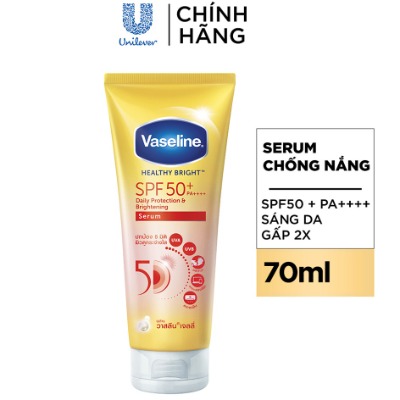 Hàng tặng không bán - Serum chống nắng Vaseline 50x lọc 98% tia UV 70ml