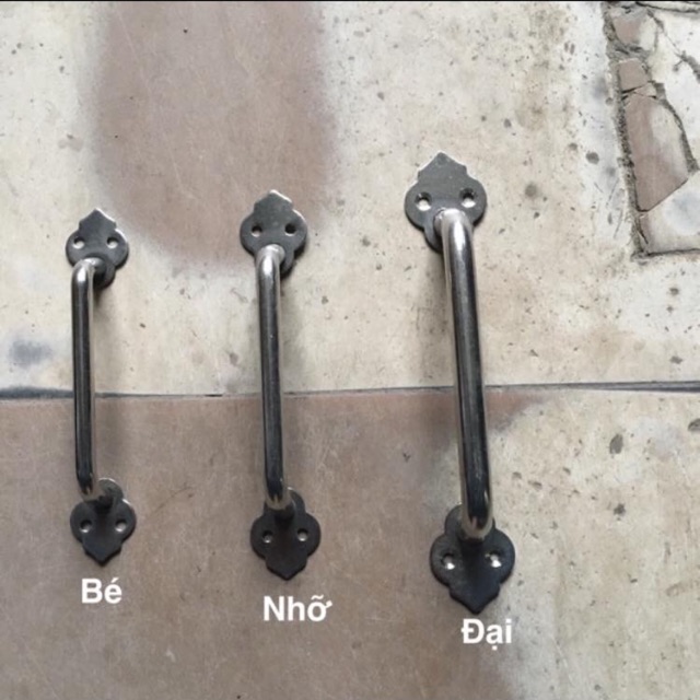 Tay nắm Tủ Inox Đặc Hoa Văn Các Cỡ