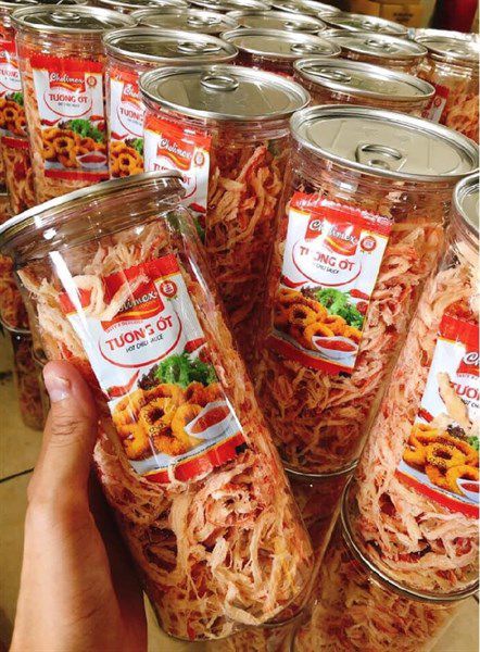 [HCM][SIÊU NGON] Mực xé sợi hấp nước dừa Hũ 300gr Mực sấy hấp dừa Khô mực xé sợi tẩm nước cốt dừa siêu ngon hấp dẫn Mực xé sợi