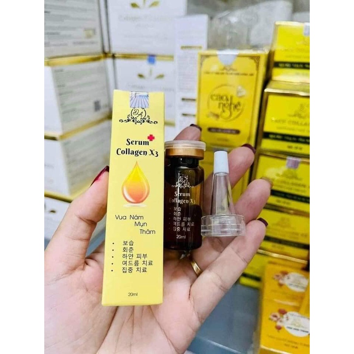 Serum collagen x3 20ml làm trắng và sáng da