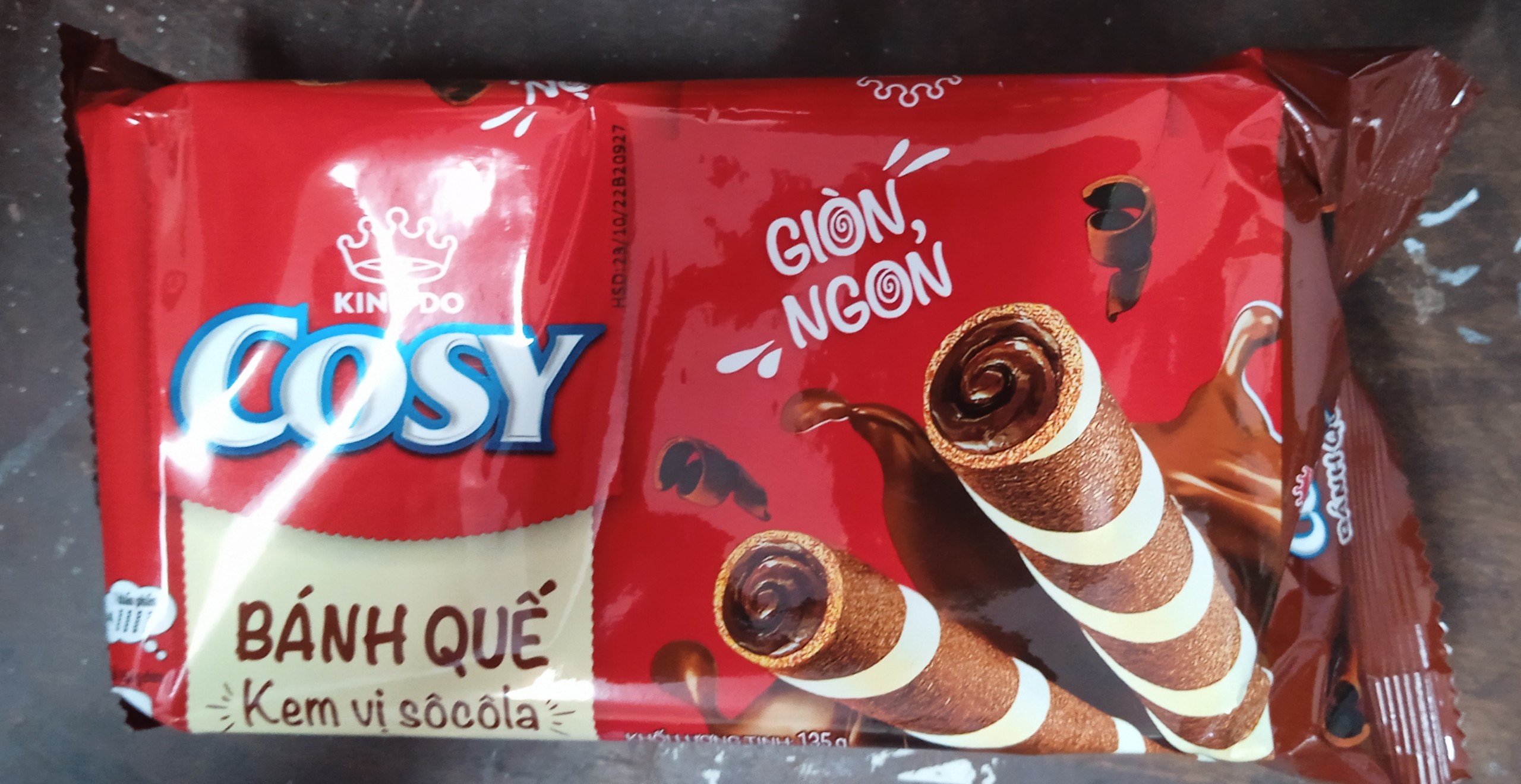 Bánh quế cosy vị socola 132g