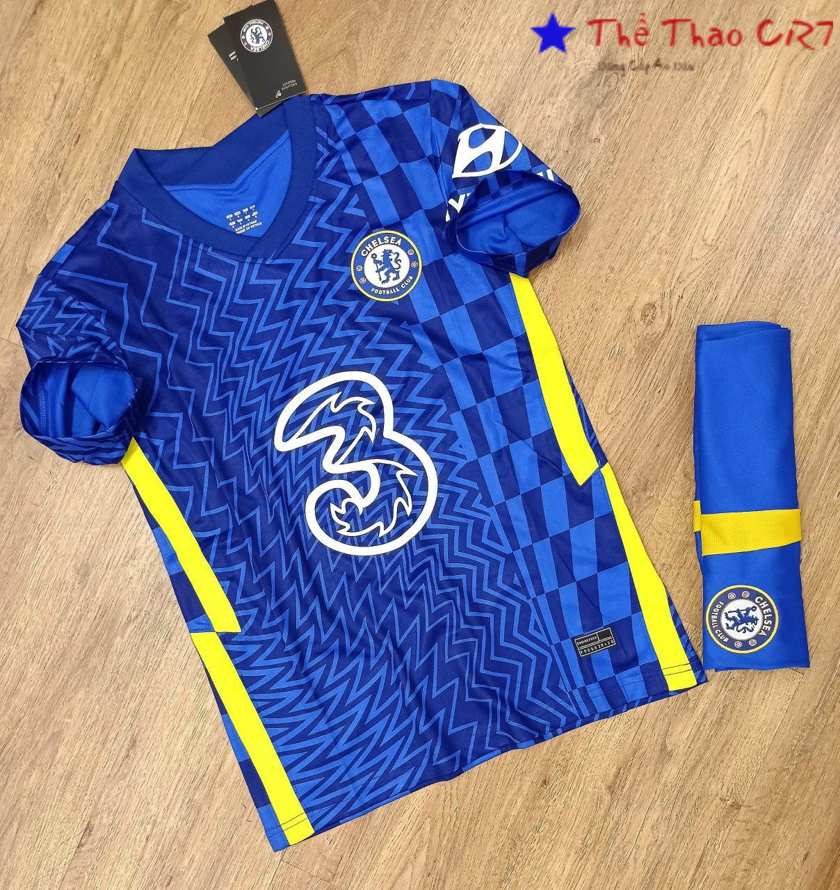 Áo bóng đá-Áo Đá Banh CLB Chelsea -Xanh -MẪU 2020-2021-Thun Thái Cao Cấp