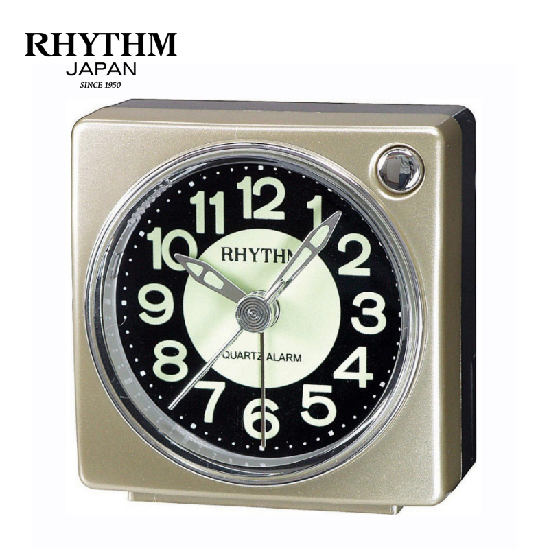 Đồng hồ báo thức Rhythm CRE823NR18 Value Added Beep Alarm Clocks (Vàng)