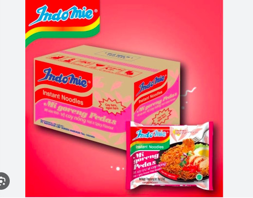 Mì xào vị bò cay Indomie gói 91g