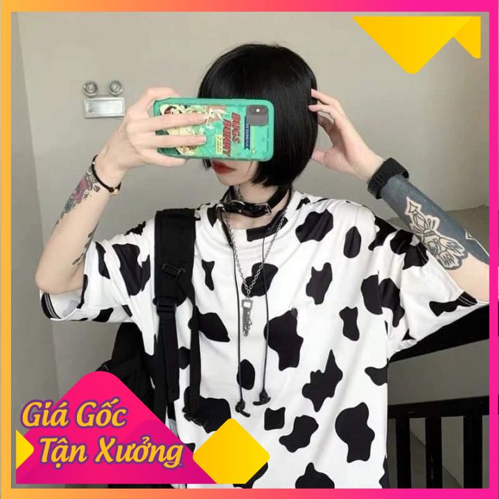 ÁO THUN TEEN BÒ SỮA PHOM FORM RỘNG TAY LỠ NAM NỮ UNISEX ULZZANG HÀN QUỐC - Susushop1997