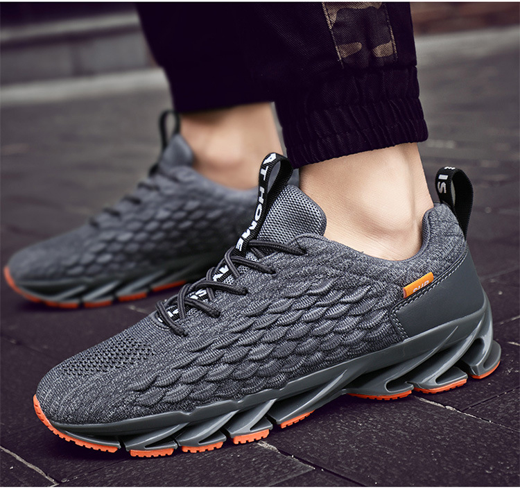 Combo Giày nam GN328 + Lót - giày thể thao nam kiểu dáng sneaker đế sóng cao cấp vải lưới thoáng khí dệt vảy rắn độc đáo, thiết kế theo phong cách trẻ trung năng động cá tính