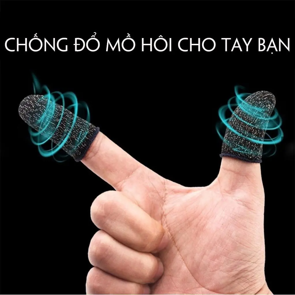 Bao tay chơi game Liên Quân, PUBG,... tiện lợi, thiết kế mỏng thoáng khí - Găng tay chơi game chống trơn trượt, cảm ứng siêu nhạy 2