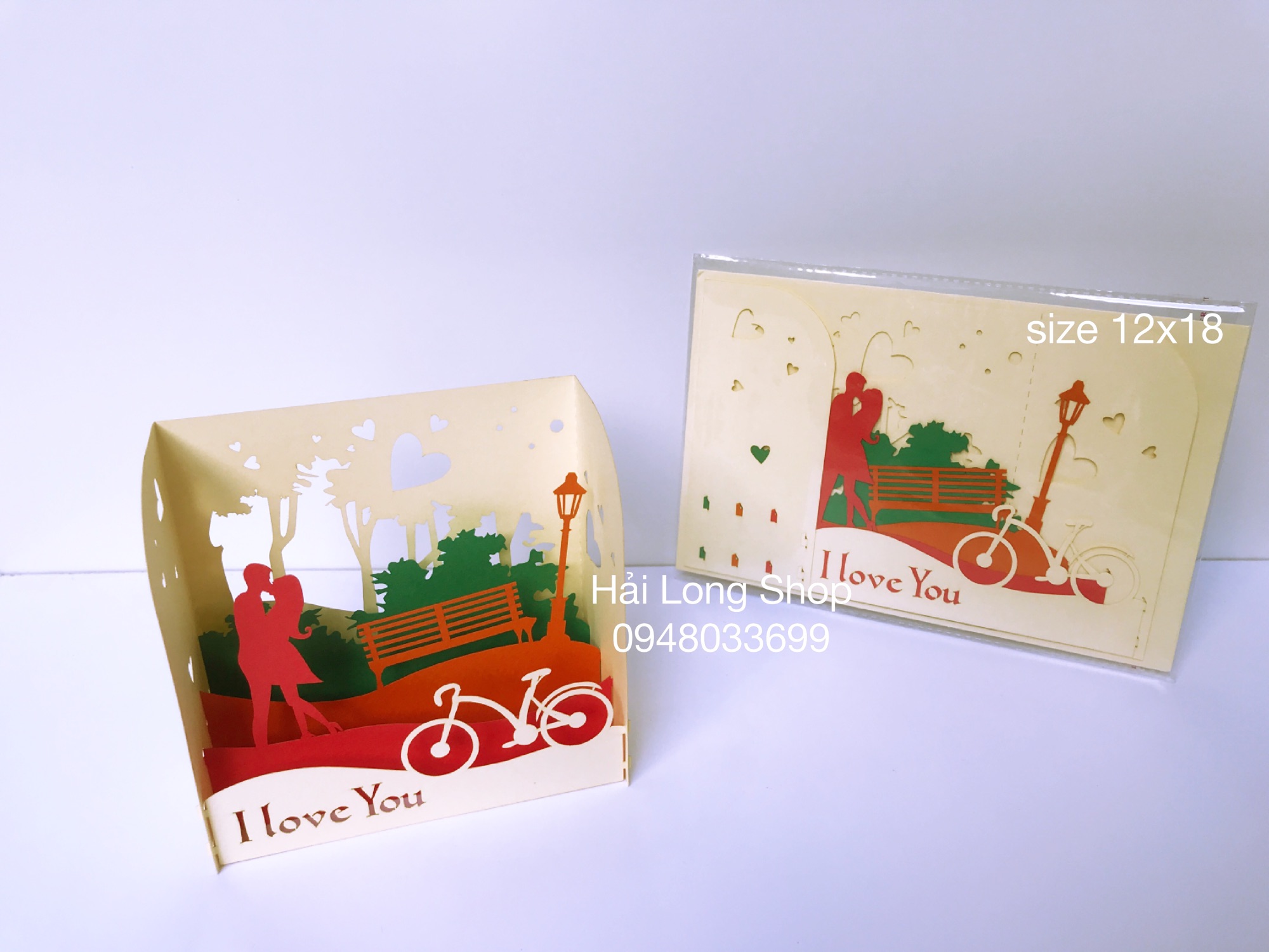 Hộp tình yêu 8 - love - thiệp 3d