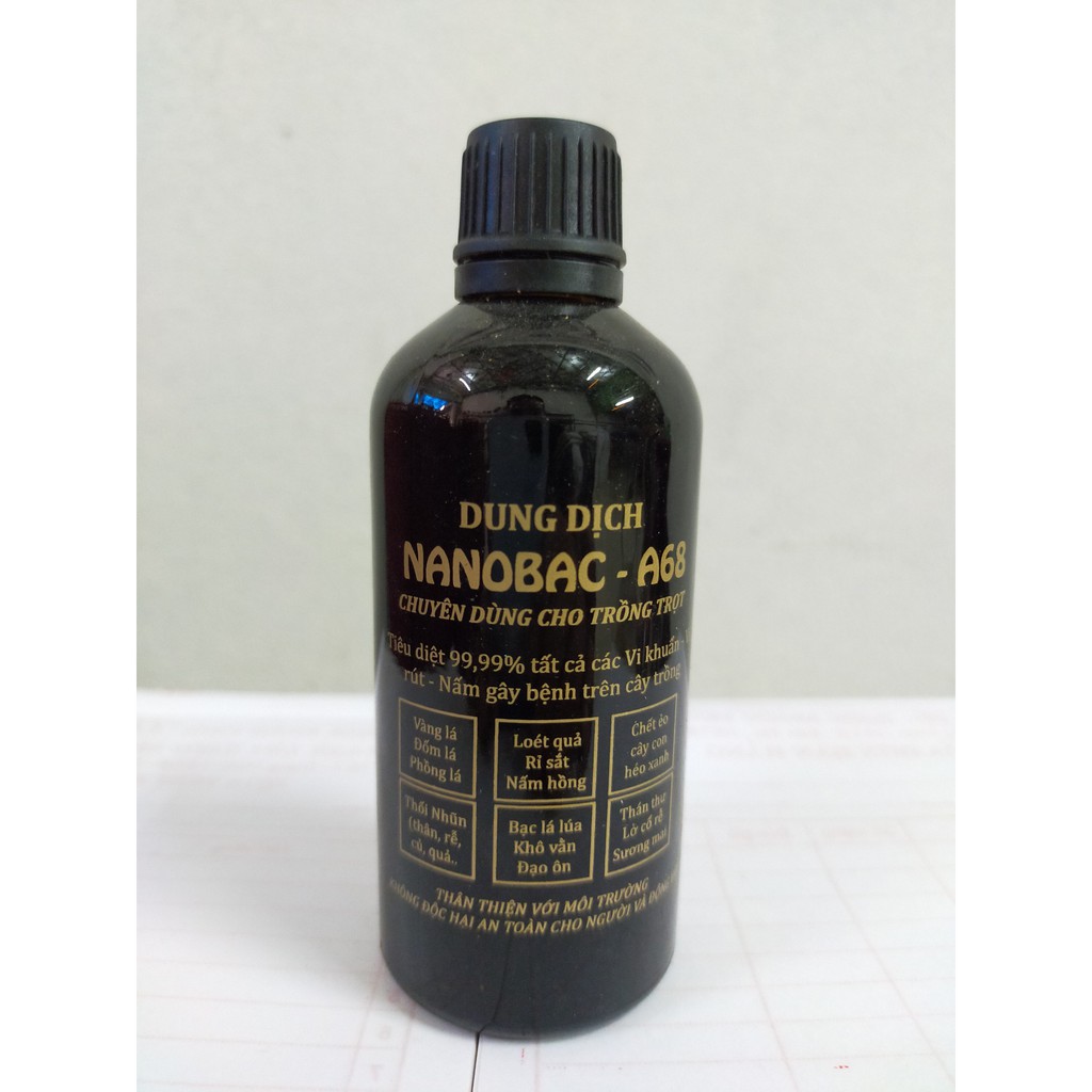 NANO BẠC A68 - sát khuẩn, phòng trừ thối nhũn, trị nấm trên phong lan, hoa,  cây cảnh - An toàn , Hiệu quả nhanh