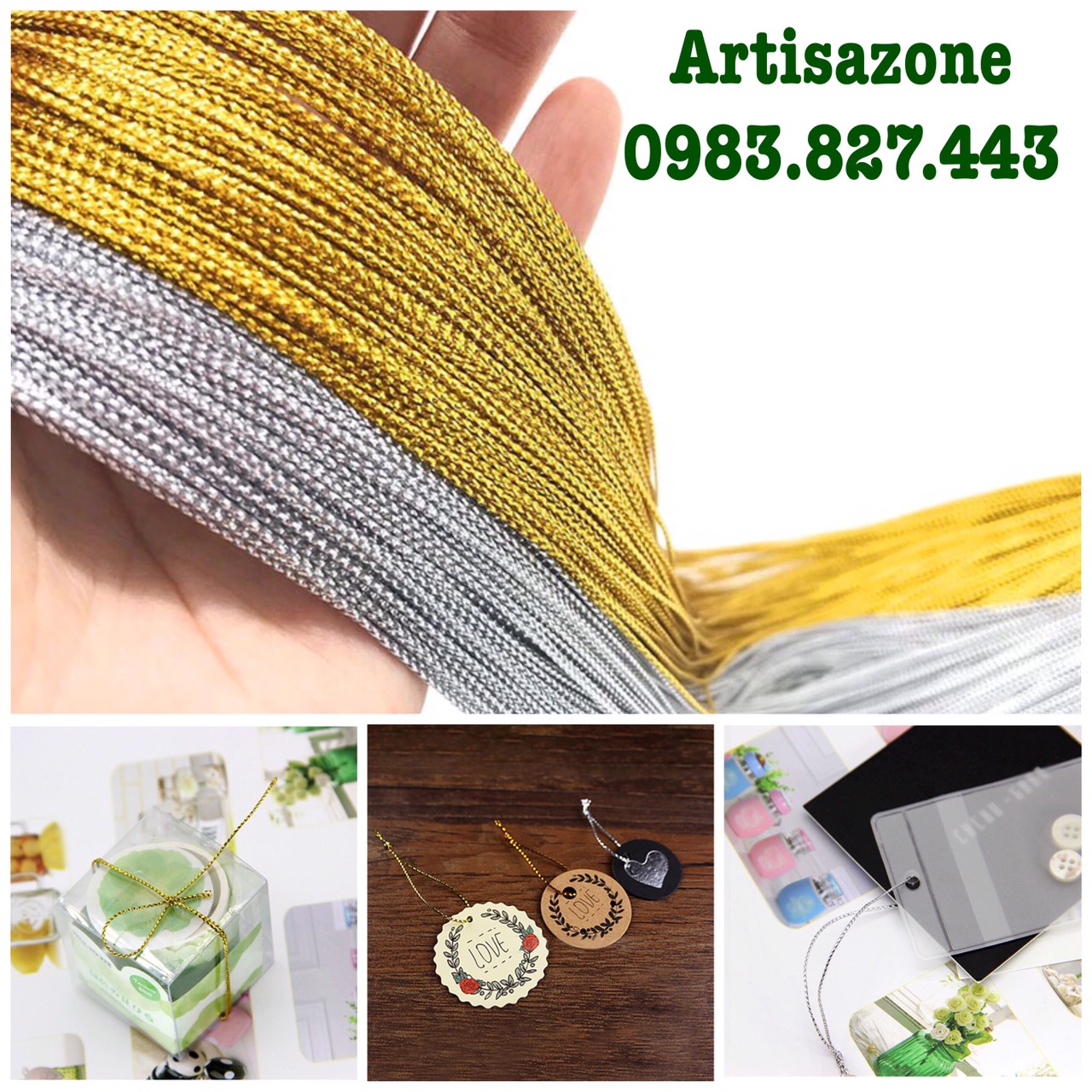 Dây sợi kim tuyến (dài 90 mét)