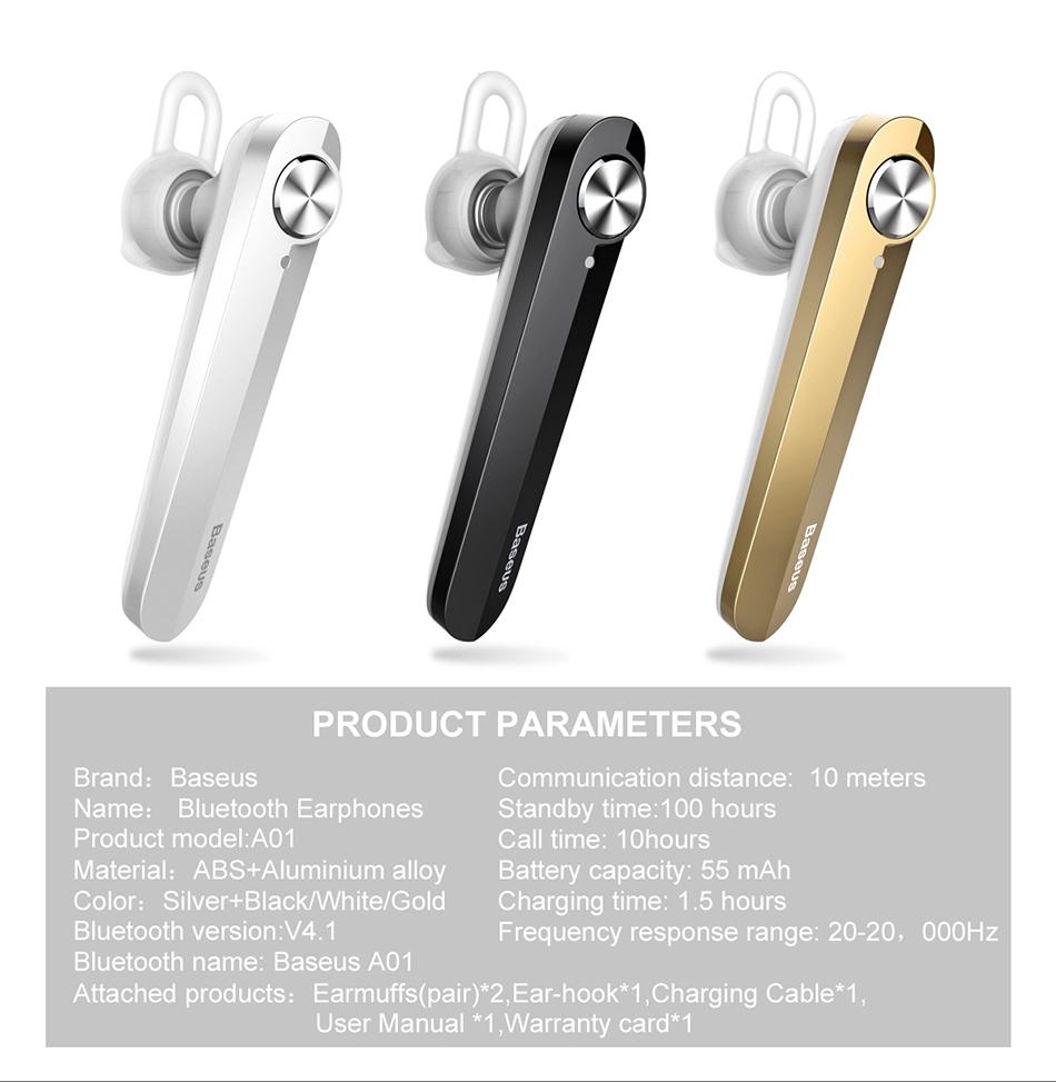 Tai nghe Bluetooth nhét tai Baseus Encok A01 Earphones