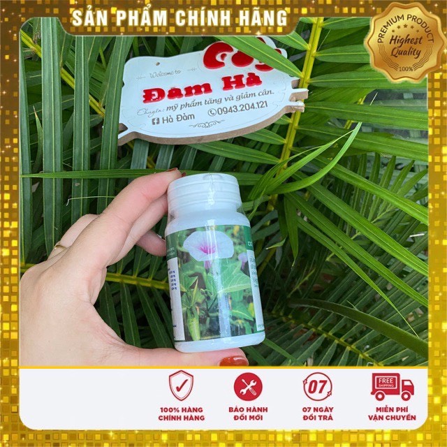 Giảm cân rau muống Thái Lan - Hộp 100 viên - giảm cân rau xanh