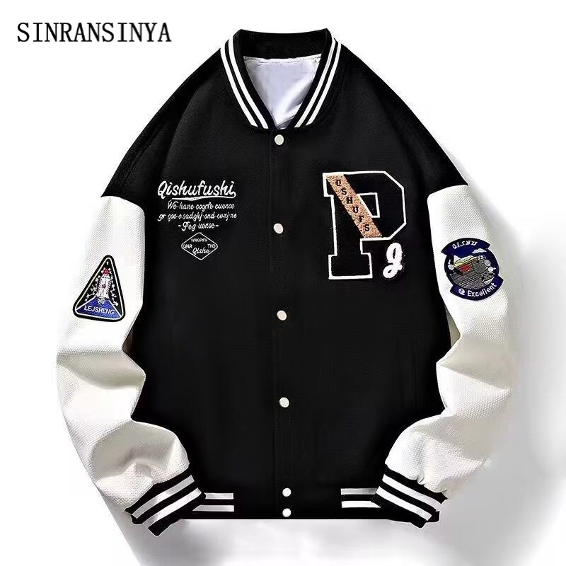 SINRANSINYA丨Men's Jacket- New baseball uniforms for men Autumn men's coat INS style stylish casual teen student plus-size jacket