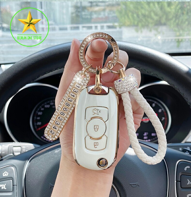 - Ốp đính đá bọc chìa khóa xe hơi ô tô Vinfast Fadil - Bao da bọc chìa khóa Vinfast Fadil - Mẫu 62