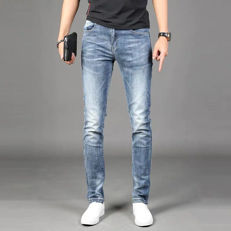 CÓ SIZE ĐẠI - QUẦN JEAN NAM CAO CẤP VẢI ĐẸP BODY DÁNG ÔM VẢI THUN CO GIÃN ĐEN TRƠN CO GIÃN CAO CẤP - Linhfashion