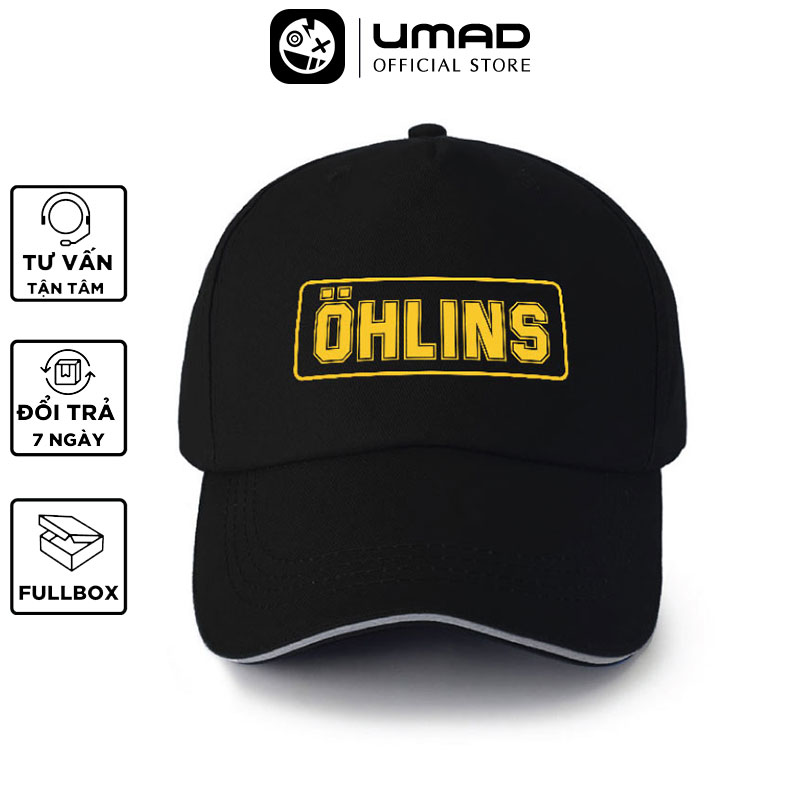 Mũ lưỡi trai nam UMAD Racing boy xe độ Ohlins chất liệu kaki cao cấp form nam nữ Unisex