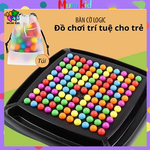 Đồ chơi xếp hình bàn cờ logic, đồ chơi trẻ em thông minh lắp ráp bàn cờ xoá bóng logic nhiều màu sắc, lỗi đổi mới trong 7 ngày đầu