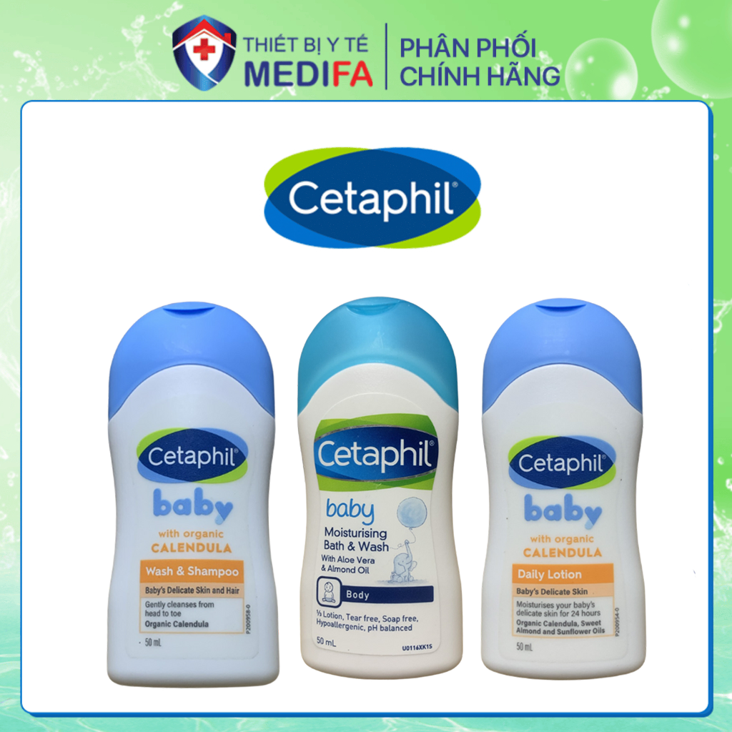 Chọn 1 trong 3 Cetaphil Sữa tắm gội ORGANIC CALENDULA 50ML
