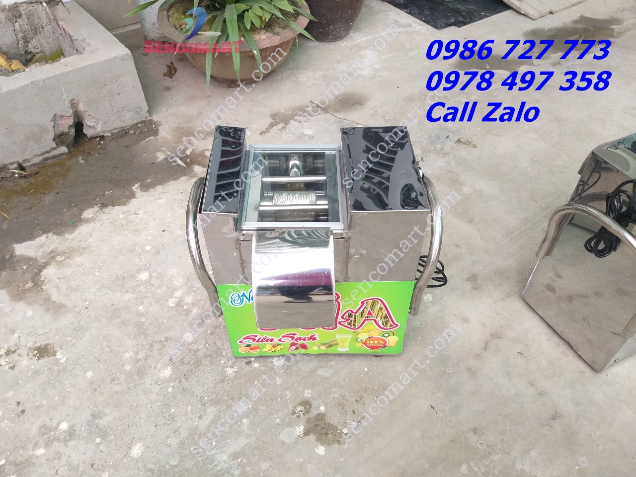 Máy ép nước mía đặt bàn chưa bao gồm mô tơ