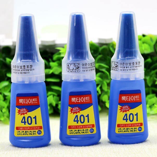 Keo gắn đá 401 , Keo dán móng úp siêu trắc