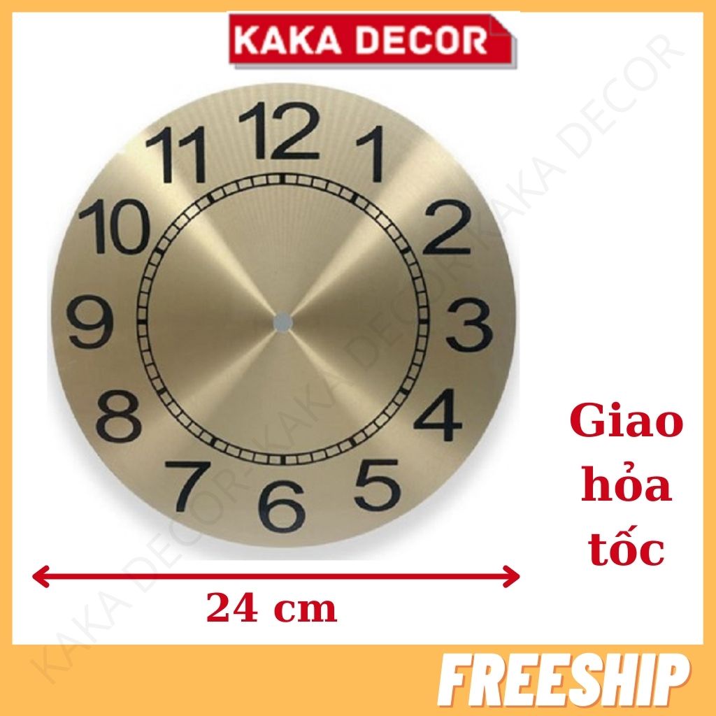 Mặt đồng hồ treo tường nhôm đơn giản giá rẻ