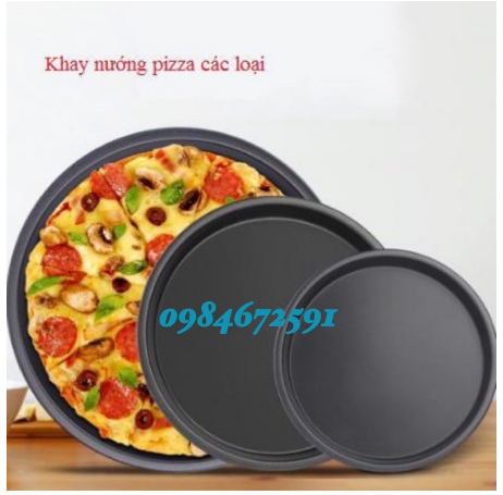 Khay nướng bánh pizza các loại kích cỡ