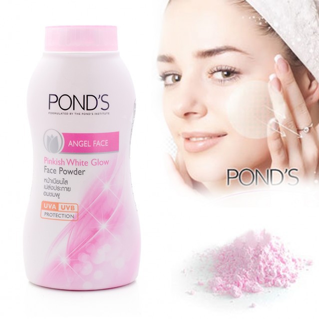 Phấn phủ bột Ponds Magic Powder trắng hồng 50g